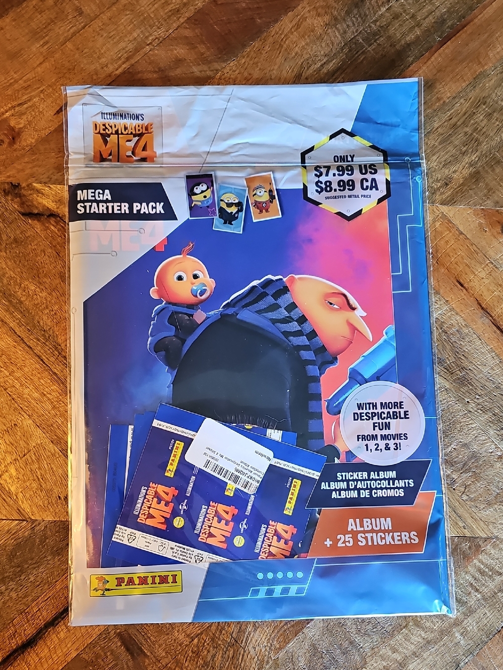 Panini Despicable Me 4 Sticker Album - Blue, Purple, Orange